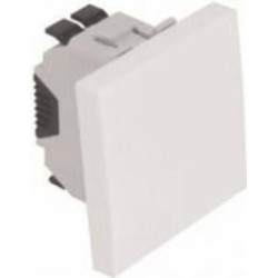 Кнопка звонка кнопочный одноклавишный Efapel Quadro без подсветки белый 4615112 SBR