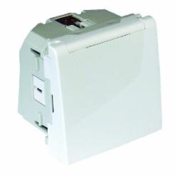 Розетка силовая с заземлением Efapel Quadro Шуко с крышкой белый 4612812 SBR