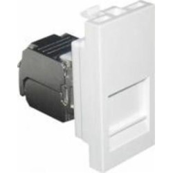 Розетка компьютерная Efapel Quadro RJ45 без крышки белый 4697112 SBR