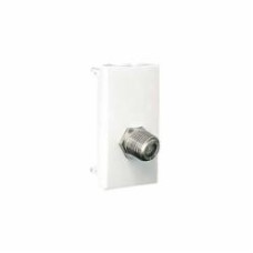 Розетка TV/FM Efapel Quadro тип F без крышки белый 4697912 SBR