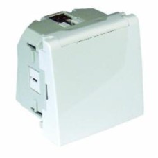 Розетка силовая с заземлением Efapel Quadro Шуко с крышкой белый матовый 4612812 SBM