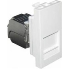 Розетка компьютерная Efapel Quadro RJ45 без крышки белый матовый 4697112 SBM