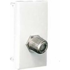 Розетка TV/FM Efapel Quadro тип F без крышки белый матовый 4697912 SBM