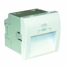 Розетка USB двойная Efapel Quadro Charger type A без крышки черный матовый 4638412 SPM