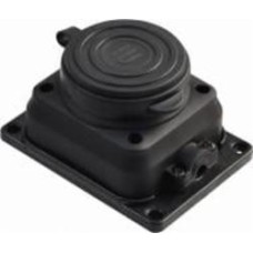 Розетка наружная каучуковая АСКОУКРЕМ 2P+PE A0250010005 с заземлением 16А IP44 каучук черный