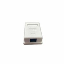 Розетка компьютерная неэкранированная без заземления PC IP20 белый GCS-SOCKET1RJ45C5E
