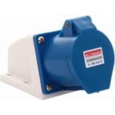 Розетка силовая с заземлением TAREL (e.socket.pro.3.32) 2p+PE (123) синий p012002