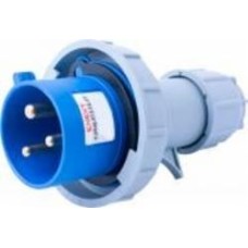 Розетка силовая переносная с заземлением E.NEXT e.plug.013.16.67, 3п., 230В, 16А, IP 67 серый с синим i082001