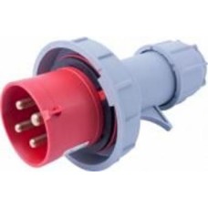 Розетка силовая переносная с заземлением E.NEXT e.plug.014.16.67, 4п., 400В, 16А, IP 67 серый с красным i082002