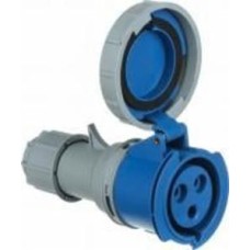 Розетка силовая переносная с заземлением E.NEXT e.socket.223.32.67 серый с синим i082016