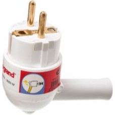 Вилка электрическая с рычагом Legrand 50175 с заземлением 250В 16А IP20 белый