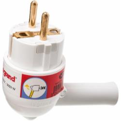 Вилка электрическая с рычагом Legrand 50175 с заземлением 250В 16А IP20 белый