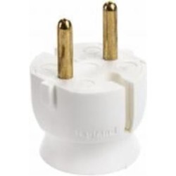 Вилка электрическая Legrand 16 А 50183 без заземления 250В 16А IP20 белый