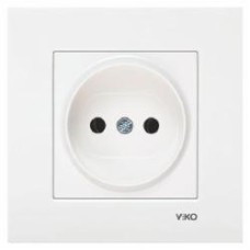 Розетка без заземления Viko Karre без шторок без крышки белый 90960007