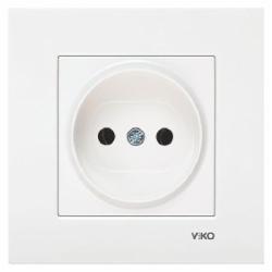 Розетка без заземления Viko Karre без шторок без крышки белый 90960007