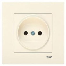 Розетка без заземления Viko Karre без шторок без крышки бежевый 90960107