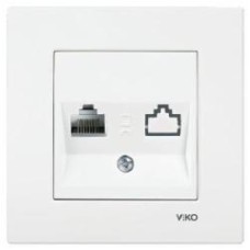Розетка компьютерная Viko Karre белый 90960032