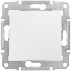 Выключатель одноклавишный Schneider Electric Sedna без подсветки белый