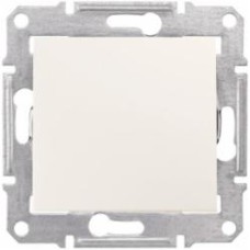 Выключатель одноклавишный Schneider Electric Sedna без подсветки кремовый