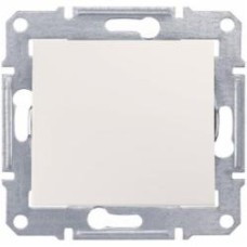 Выключатель перекрестный одноклавишный Schneider Electric Sedna без подсветки кремовый SDN0500123