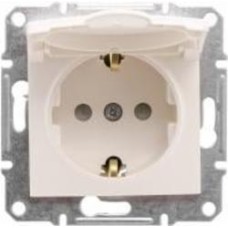 Розетка с заземлением Schneider Electric Sedna 16 А 250 В IP44 кремовый Розетка с заземлением Schneider Electric Sedna 16 А 250 В IP44 кремовый