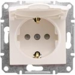 Розетка с заземлением Schneider Electric Sedna 16 А 250 В IP44 кремовый Розетка с заземлением Schneider Electric Sedna 16 А 250 В IP44 кремовый