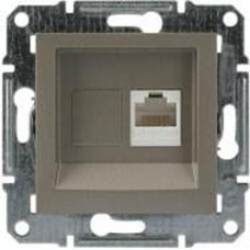 Розетка компьютерная Schneider Electric Asfora RJ45 бронзовый Розетка компьютерная Schneider Electric Asfora RJ45 бронзовый