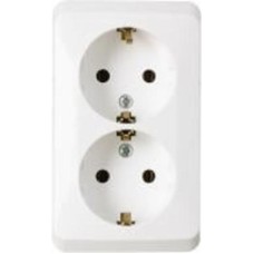 Розетка бытовая із заземленням Schneider Electric Prima без шторок IP20 белый WDE001048