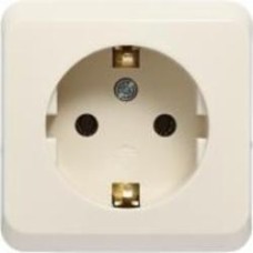 Розетка бытовая із заземленням Schneider Electric Prima без шторок IP20 кремовый WDE001180