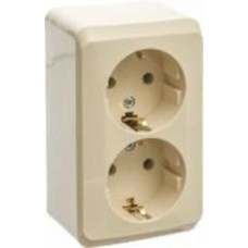 Розетка бытовая із заземленням Schneider Electric Prima без шторок IP20 кремовый WDE001148