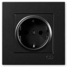 Розетка с заземлением Gunsan Eqona IP20 черный 01 40 34 00 100 115 Розетка с заземлением Gunsan Eqona IP20 черный 01 40 34 00 100 115
