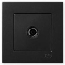 Розетка TV оконечная Gunsan Eqona IP20 черный 01 40 34 00 100 122