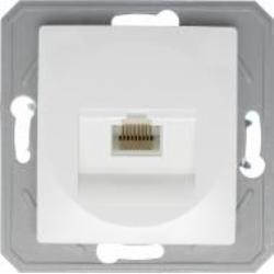 Розетка компьютерная TEM Ekonomik RJ45 белый KE37PWXO-U