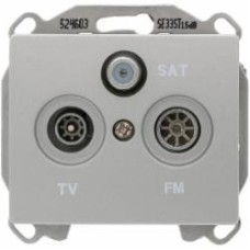 Розетка TV+R+SAT оконечная Siemens Iris алюминий меркурий 2918 MA Розетка TV+R+SAT оконечная Siemens Iris алюминий меркурий 2918 MA