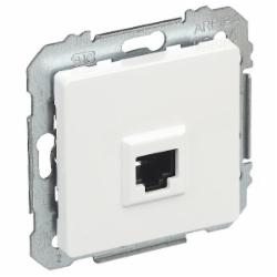 Розетка компьютерная с заземлением Siemens Line IP20 полярно-белый 5TG20782WH01