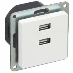 Розетка USB двойная Siemens Line IP20 полярно-белый 5TG25780WH