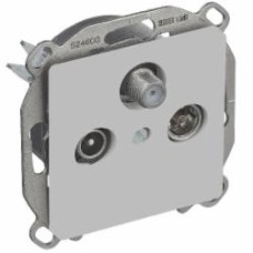 Розетка TV+R+SAT оконечная Siemens Line IP20 алюминий 5TG12522 Розетка TV+R+SAT оконечная Siemens Line IP20 алюминий 5TG12522