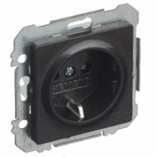 Розетка с заземлением Siemens Line IP20 карбон 5UH10724CM