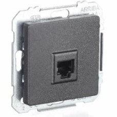 Розетка компьютерная Siemens Line IP20 карбон 5TG20782CM01 Розетка компьютерная Siemens Line IP20 карбон 5TG20782CM01