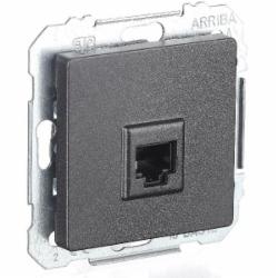 Розетка компьютерная Siemens Line IP20 карбон 5TG20782CM01 Розетка компьютерная Siemens Line IP20 карбон 5TG20782CM01