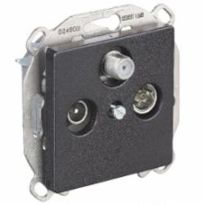 Розетка TV+R+SAT оконечная Siemens Line IP20 карбон 5TG12222 Розетка TV+R+SAT оконечная Siemens Line IP20 карбон 5TG12222