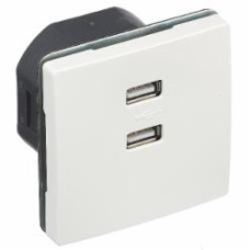 Розетка USB двойная Siemens Style IP20 белый полярный 5TG13780WH