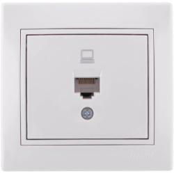 Розетка компьютерная Lezard Mira 701-0202-139 белый