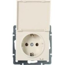 Розетка Lezard Rain с крышкой крем 703-0388-123B