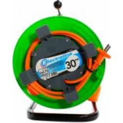 Удлинитель на катушке Electraline без заземления 1 гн. черный 30 м 49053