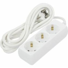 Удлинитель UP! (Underprice) с заземлением 3 гн. белый 3 м G03M-CT7-3m