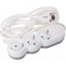 Удлинитель HausMark VE2S3NWGR с заземлением 3 гн. белый 3 м 233103