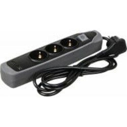 Удлинитель Electraline с заземлением 3 гн. серый 2 м 62150