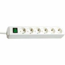Удлинитель Brennenstuhl Eco-Line с заземлением 6 гн. белый 1,5 м 1159520015