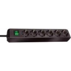 Удлинитель Brennenstuhl Eco-Line H05VV-F 3G1.5 с заземлением 6 гн. черный 1,5 м 1159500015